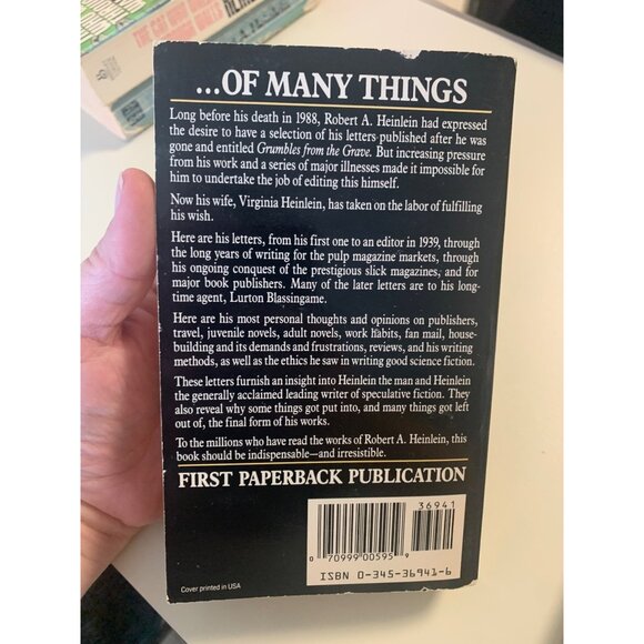 Robert A. Heinlein Vintage Paperback Bundle 4 Books Friday Cat Grumbles - Picture 5 of 6